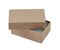 JewelrySupply Kraft Cotton Filled Jewelry Box #21 (Case of 100)